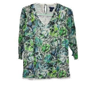 Doncaster Collection Silk Tissue Layered Blouse
